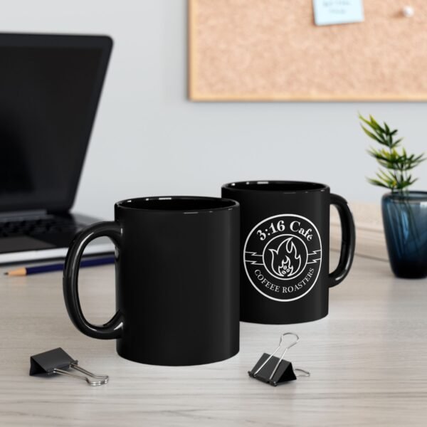 3:16 Cafe Black Mug (11oz) - Image 4